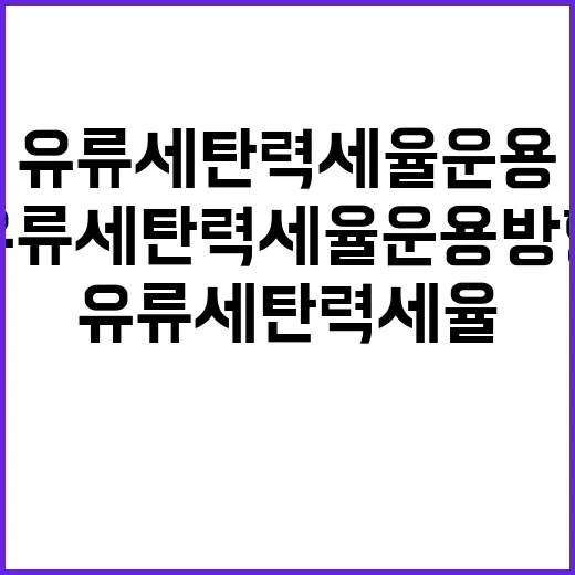 유류세 탄력세율 운용방향 아직 불확실하다!