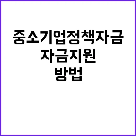 중소기업 정책자금 …