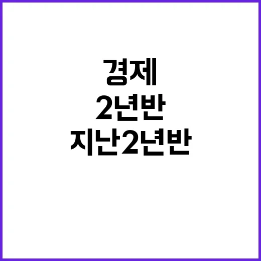 위기대응 지난 2년 반 경제운용 정상복귀!