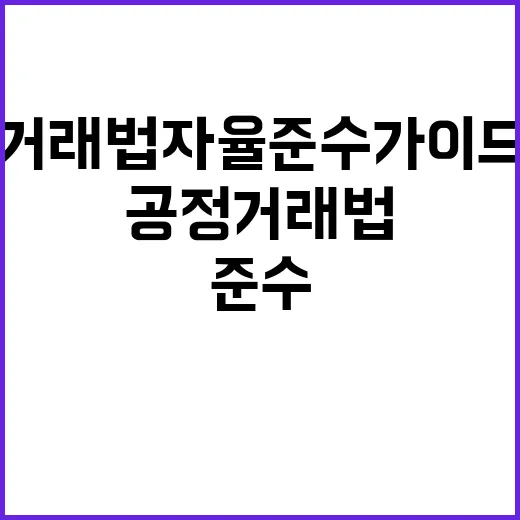 친환경 기술 공정거래법 자율준수 가이드라인 발표!