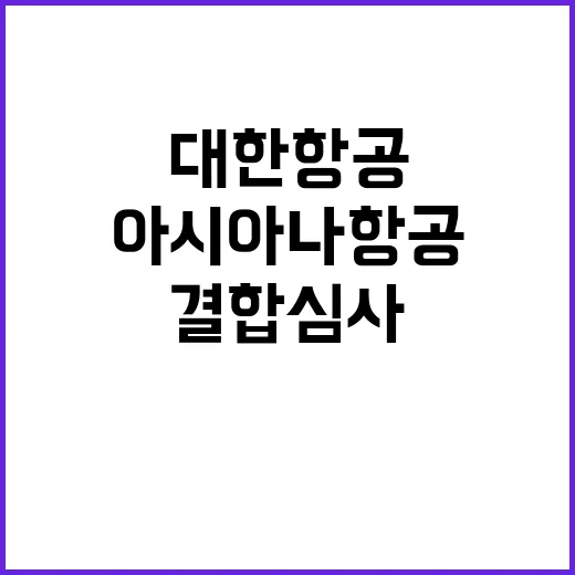 대한항공아시아나항공…