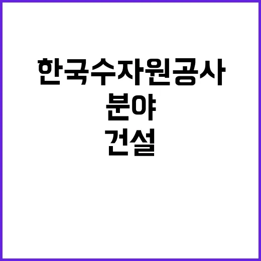 한국수자원공사 비정…