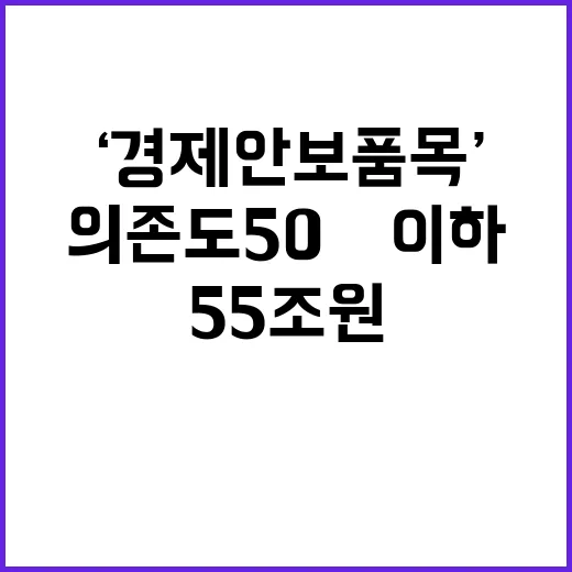 ‘경제안보품목’ 5…