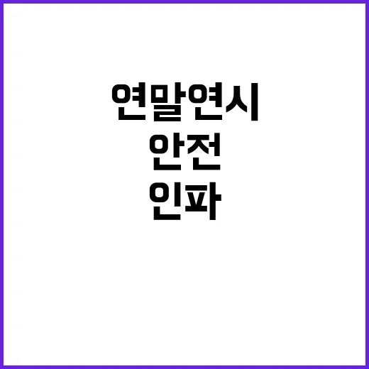 연말연시 인파관리 …