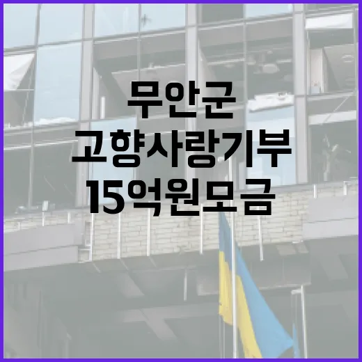 고향사랑기부 무안군…