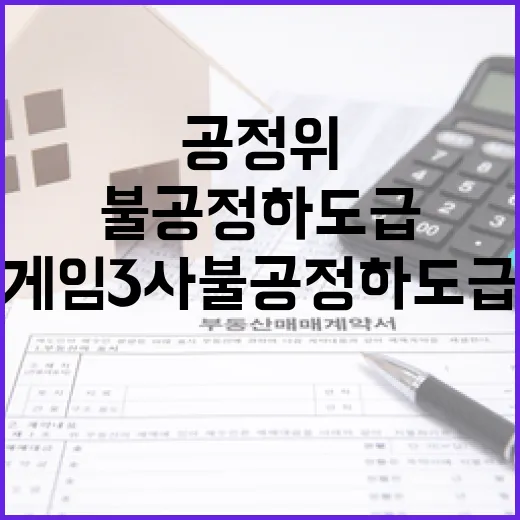 공정위 게임 3사 …