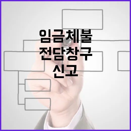 임금체불 신고 전담…