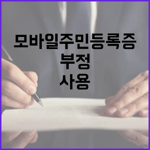 모바일 주민등록증 …