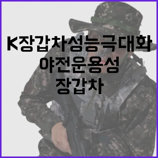 K 장갑차 성능 극대화로 혁신적 야전 운용성!