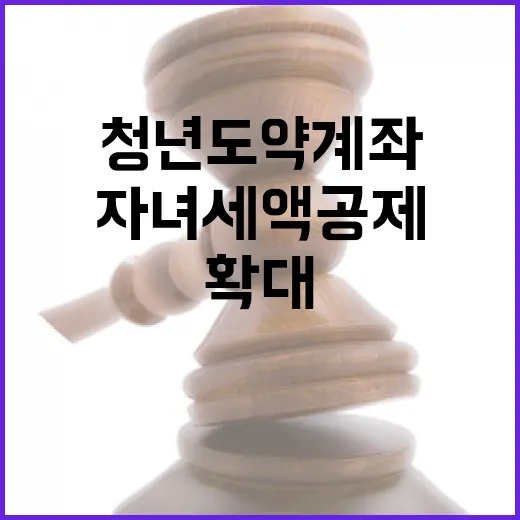 청년도약계좌 자녀세액공제 혜택 대폭 확대!