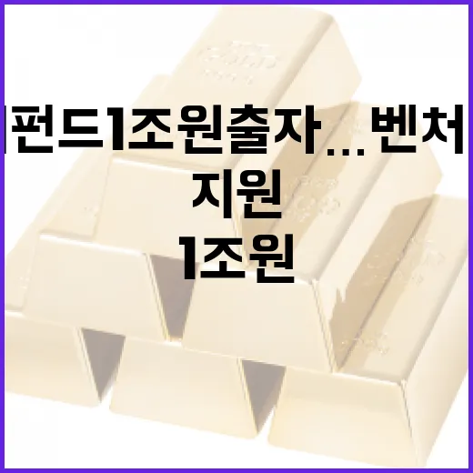 모태펀드 1조원 출…