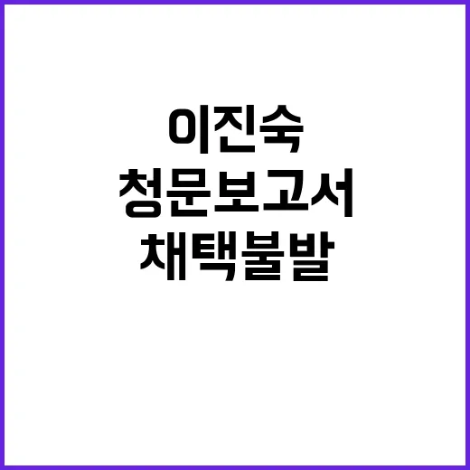 청문보고서 채택 불발, 이진숙 자진 사퇴?