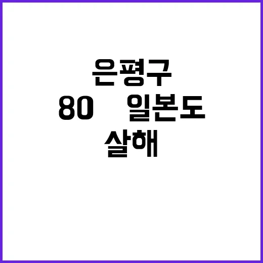 은평구 살해 사건 80㎝ 일본도 범죄의 전말