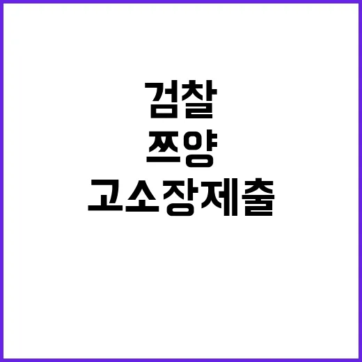 쯔양, 검찰 고소장…