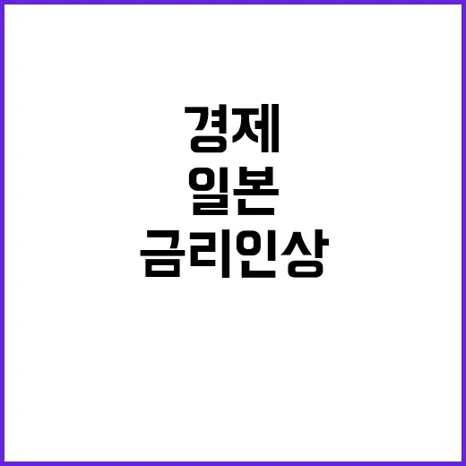 금리 인상, 일본의…