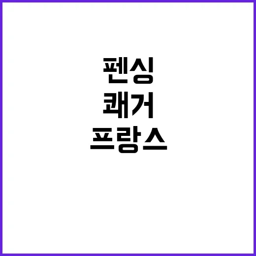 한국 펜싱, 프랑스…