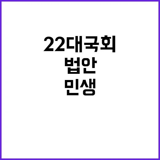 민생법안 처리 실적 '0', 22대 국회 문제 있다!