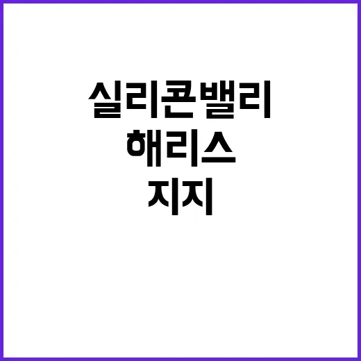 해리스 투표 실리콘밸리 투자자와 UAW 지지 선언!