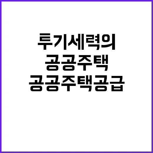 투기세력의 위협…공…