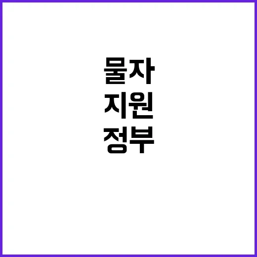 대북 지원, 정부의 적십자사 통해 물자 확보!