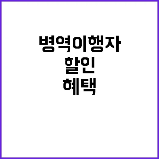 병역이행자 혜택, 편의점과 카페 할인 무한대!