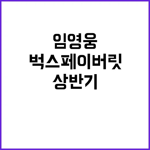 임영웅, 상반기 벅…