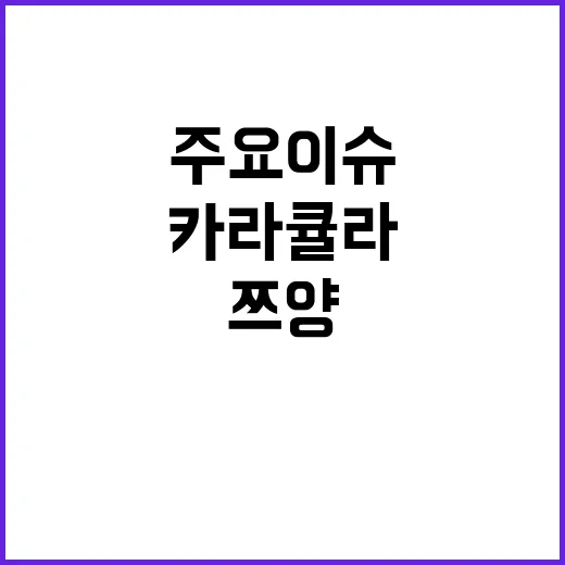 카라큘라 구속, 쯔양 해명! 금주의 주요 이슈!