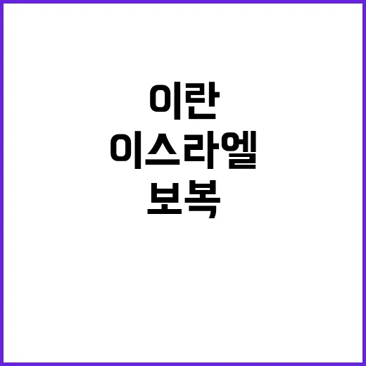 이란, 이스라엘 보…