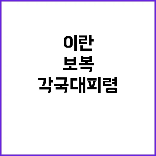 이란, 이스라엘 보…