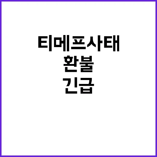 티메프 사태, 환불 책임 누구인가? 긴급 질의!