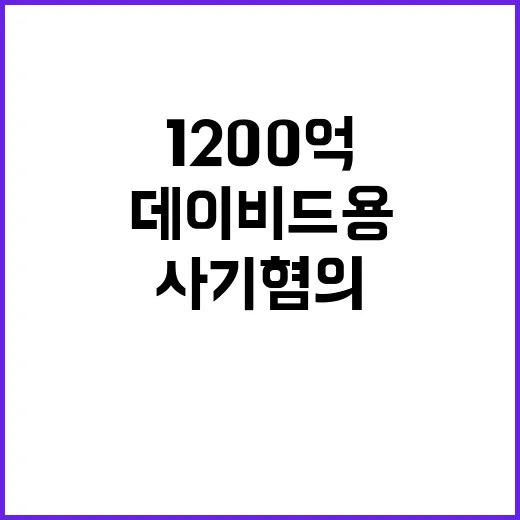 데이비드 용, 사기 혐의 기소로 1200억 위기!