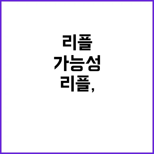 리플, 6개월 내 2만5천원 도달 가능성 제기!