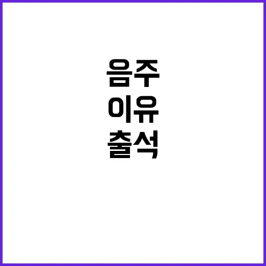 음주단속, 뺑소니범…