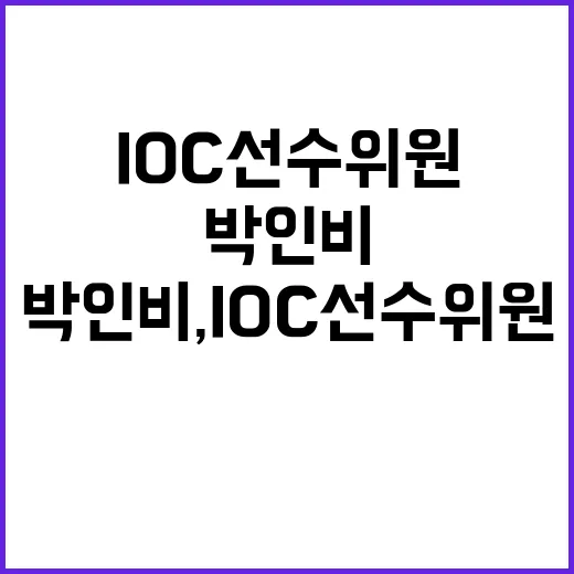 박인비, IOC 선수 위원 명단에 이름 없는 이유?