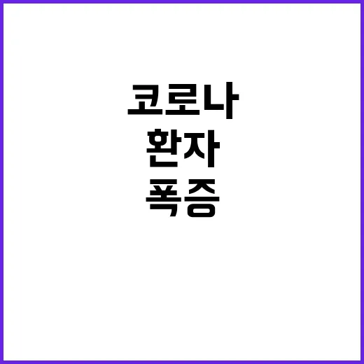 코로나 환자 폭증……