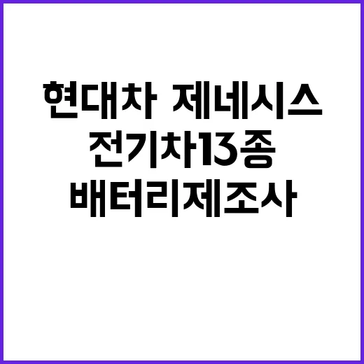 전기차 13종 현대…