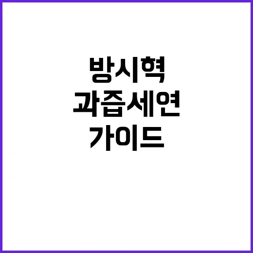 방시혁 예약 과즙세연 가이드 밝혀진 비밀