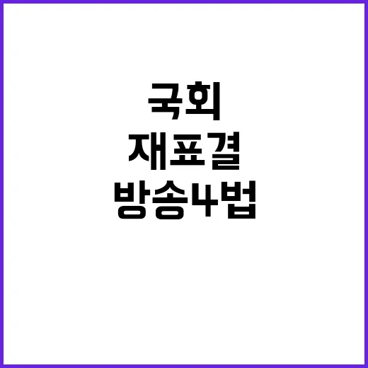 방송4법 국회 재표…