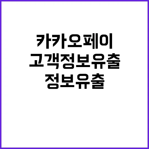 고객정보 유출 카카…