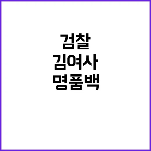 검찰 김 여사 소환…