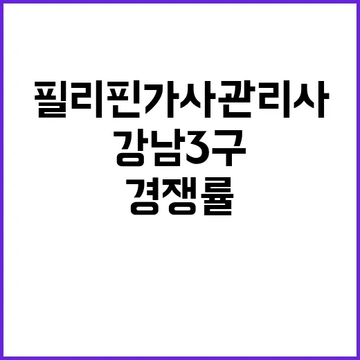 필리핀 가사관리사 …