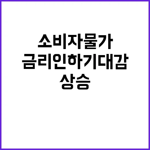 소비자물가 상승 금…