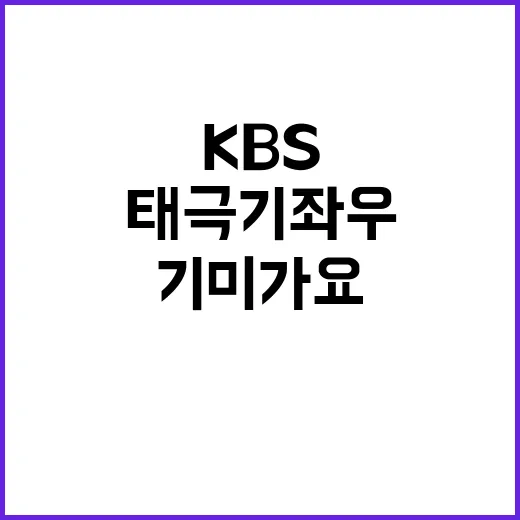 ‘기미가요’ KBS 태극기 좌우 문제 발생!