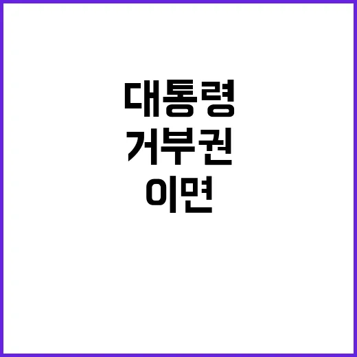 ‘거부권’ 윤 대통…