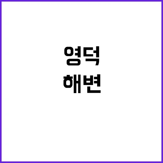 영덕 해변 아버지와…