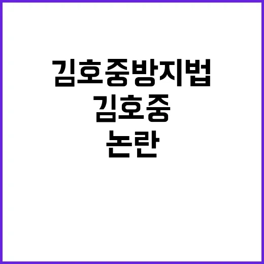 김호중 방지법 비판…