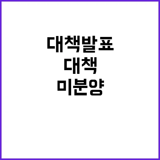 미분양 리스크 해결될까? LH의 새로운 대책 발표!