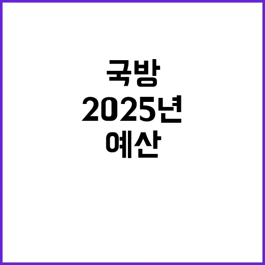 국방예산 2025년 규모 미확정 사실은 이렇다!