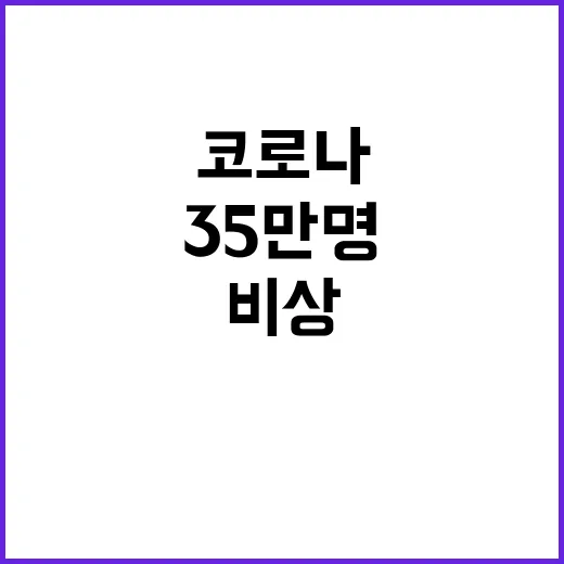 코로나 확산 35만명 예상…학교 비상 상황!