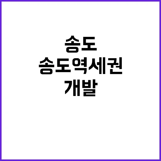 송도역세권 개발 신흥 상권 형성의 서막!